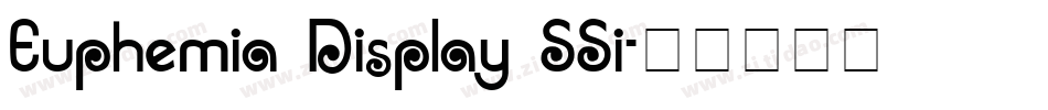 Euphemia Display SSi字体转换